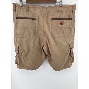 Vintage BERNE Mens 40 Tan Cargo Work Utility Shorts Pockets Cotton Durable
